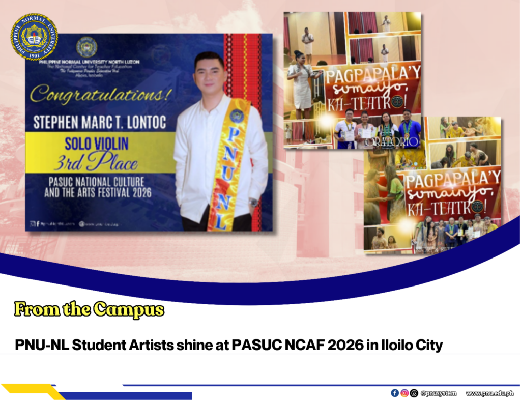 PNU-NL Student Artists Shine at PASUC NCAF 2026 in Iloilo City