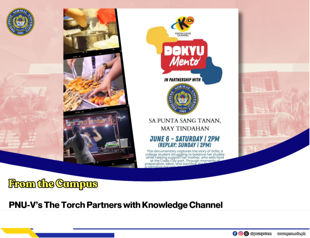 PNU-V’s The Torch Partners with Knowledge Channel