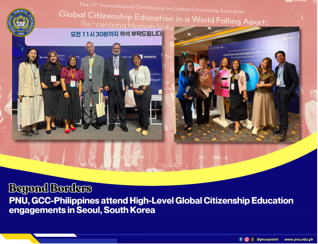PNU, GCC-Philippines attend High-Level Global Citizenship Education engagements in Seoul, South Korea