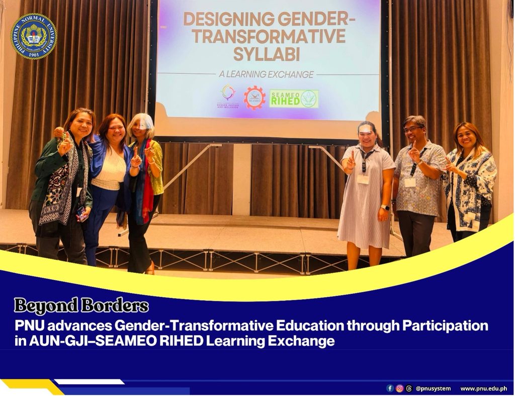 PNU advances Gender-Transformative Education through Participation in AUN-GJI–SEAMEO RIHED Learning Exchange